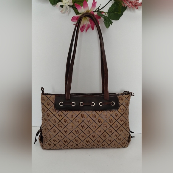 Dooney & Bourke Brown Purse with Shoulder Straps - Picture 5 of 8